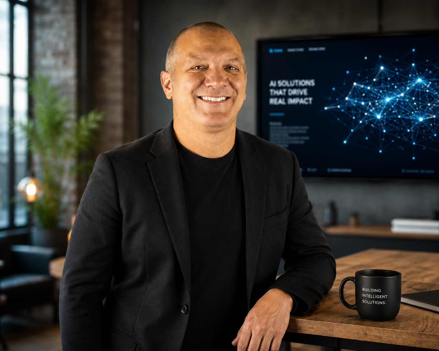 Paul Baccaro — AI Product & Operations Leader, photographed in his Rochester, NY workspace